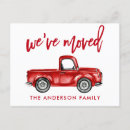 Search for vintage red truck postcards Modern brush script