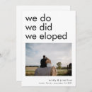 Search for we did it wedding announcement cards Modern