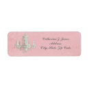 Search for chandelier wedding return address labels Party