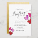 Search for balloon wedding invitations Typography