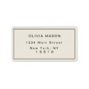 Search for ivory return address labels Simple