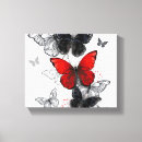 Search for butterfly canvas prints Black