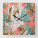 Search for gold and teal clocks Trendy