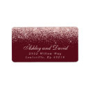 Search for rose gold confetti return address labels Modern