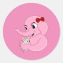 Search for cute cartoon elephant stickers Illustration