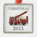 Search for fire truck christmas tree decorations Firefighter