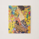 Search for art nouveau puzzles Lady with fan