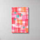 Search for abstract squares canvas prints Pink