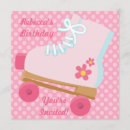 Search for rollerskate birthday invitations Pink