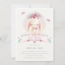 Search for pink bunny baby shower invitations Modern elegant