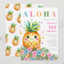 Search for pineapple 1st birthday invitations Tropical