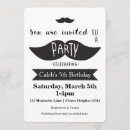 Search for moustache bash birthday invitations Boy