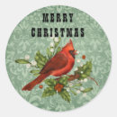 Search for red cardinal bird stickers Holly berries