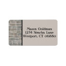 Search for brick return address labels Grey