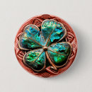 Search for irish leprechaun badges Clover