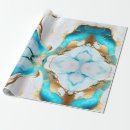 Search for turquoise marble wrapping paper Pretty
