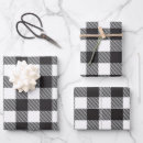 Search for holiday plaid wrapping paper Black