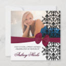 Search for maroon black birthday invitations Red