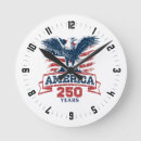 Search for american style clocks Red white and blue