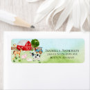 Search for cow return address labels Baby shower