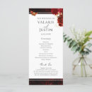 Search for black red wedding programs Gothic