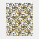 Search for black and white tiger blankets Flowers