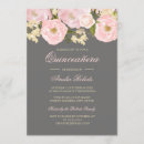 Search for pink grey quinceanera invitations Blush