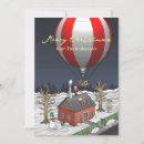 Search for hot air balloon christmas cards Santa claus