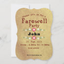Search for goodbye farewell invitations Gold