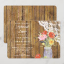 Search for mason jar rehearsal dinner invitations Wood