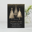 Search for gold glitter christmas invitations Black and gold