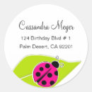 Search for lady bug baby shower stickers Pink