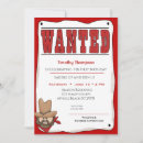 Search for outlaws invitations Cowboy
