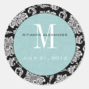 Search for tiffany wedding stickers Damask