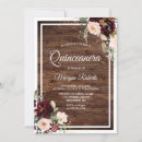 Search for wine quinceanera invitations Floral