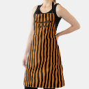 Search for black orange aprons Halloween