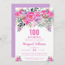 Search for 100 birthday invitations Purple