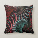 Search for turquoise and red cushions Abstract