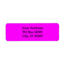 Search for plain pink return address labels Magenta