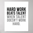 Search for talent posters Hard work