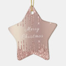 Search for rose gold christmas tree decorations Blush