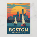 Search for boston skyline Retro