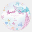 Search for mermaid party favor stickers Under the sea