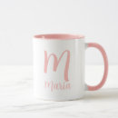 Search for monogram typography mugs Elegant