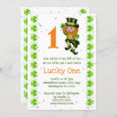 Search for leprechaun birthday invitations Party