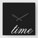 Search for word art clocks Black