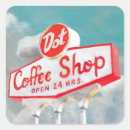Search for coffee sign stickers Vintage