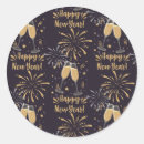 Search for new year envelope seals Black and gold