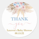 Search for pink blue thank you stickers Tropical