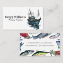 Search for seafood business cards Fisherman
